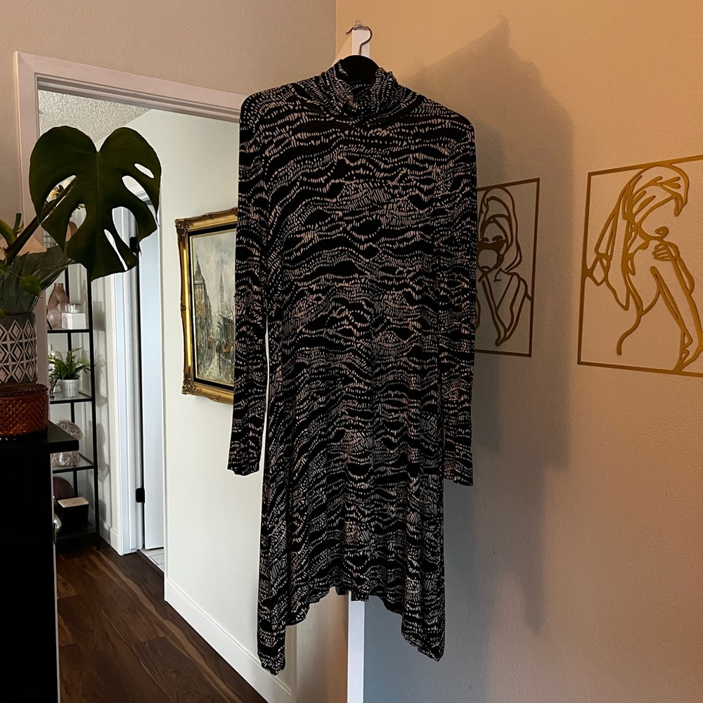Maeve Monochrome Textured Dress